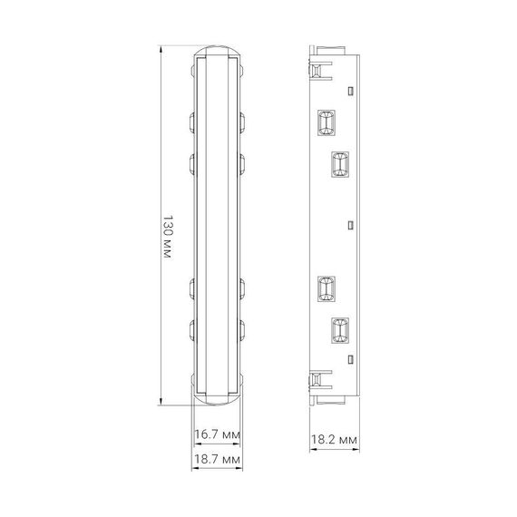 Короткий прямий конектор Ardero LD3001 чорний | Зображення 1