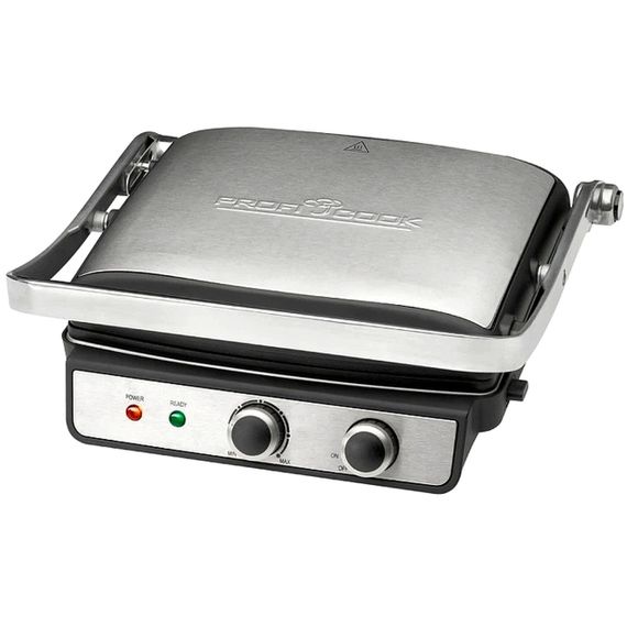 Електрогриль контактний ProfiCook PC-KG 1029, 2000 Вт, розкриття 180°, знімні пластини