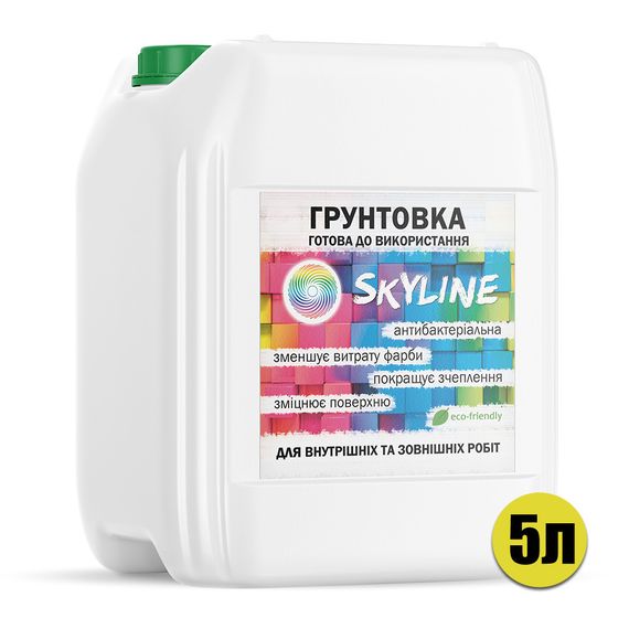 Грунтовка акриловая глубокопроникающая готовая к применению SkyLine 5 л | Зображення 1