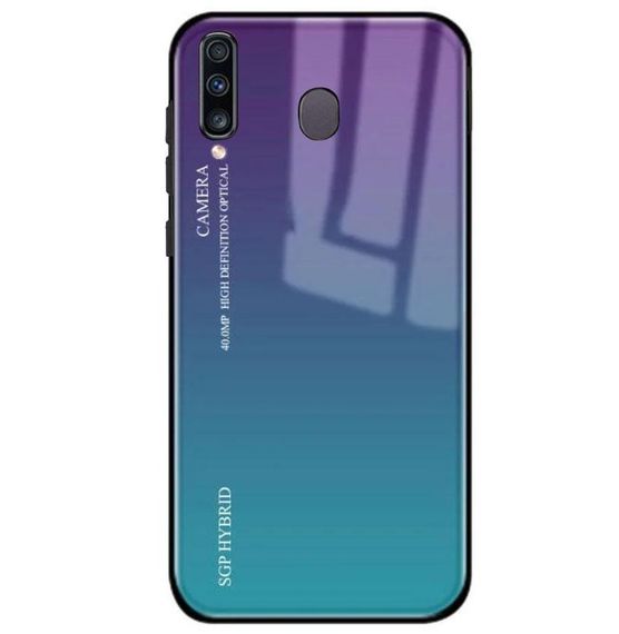 Чохол-бампер Primolux Gradient Glass для Samsung Galaxy M30 2019 (SM-M305) - Purple | Зображення 1