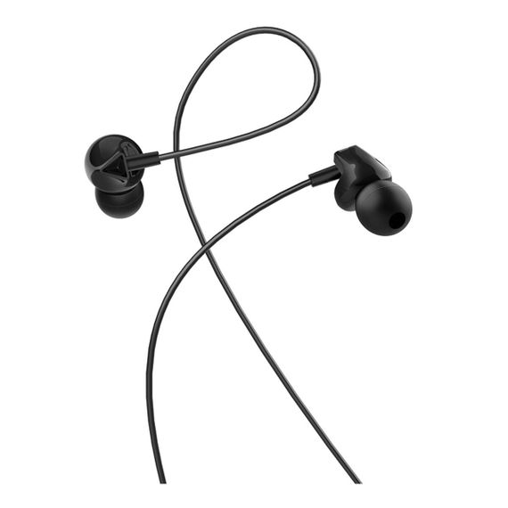 Навушники HOCO M60 Perfect sound universal earphones with mic Black | Зображення 1