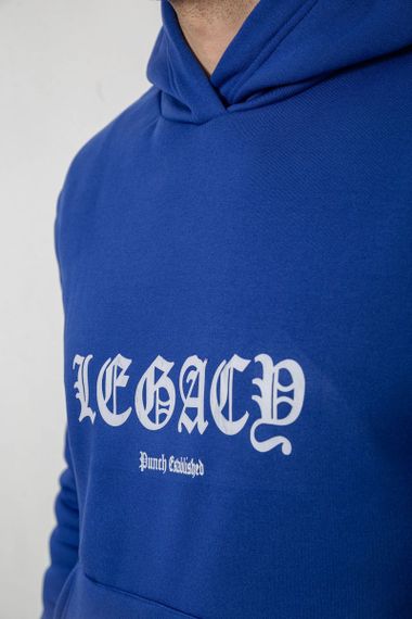 Спортивний костюм чоловічий на флісі, колір синій, 238R57046 | Зображення 4
