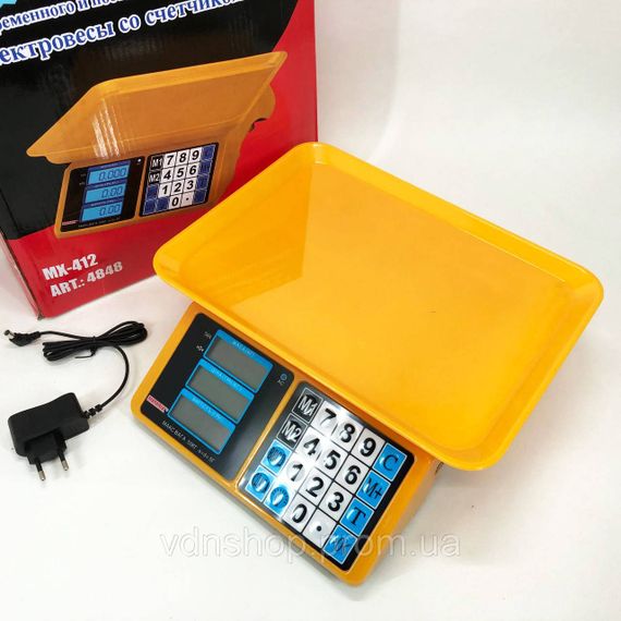 Ваги електронні 50 кг Matarix MX-412 до 50 кг, Ваги ручні 50 кг торгові побутові до UF-24 | Зображення 6