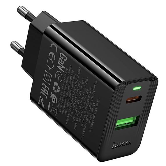 МЗП Hoco CS95A Leader PD30W+QC3.0 (1USB-A/1C) Black | Зображення 4