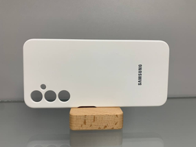 Samsung A05 S Протиударний чохол з логотипом софт тач білий