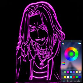 Акриловый светильник-ночник управление с телефона Кейске Баджи tty-n001436