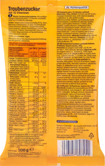 Цукерки Mivolis з 10 вітамінами – Джерело енергії та вітамінної підтримки з соковитим апельсиновим смаком | Зображення 2