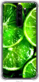 Чохол на Xiaomi Redmi Note 8 Pro Зелені часточки лимона "852sp-1783-2448"