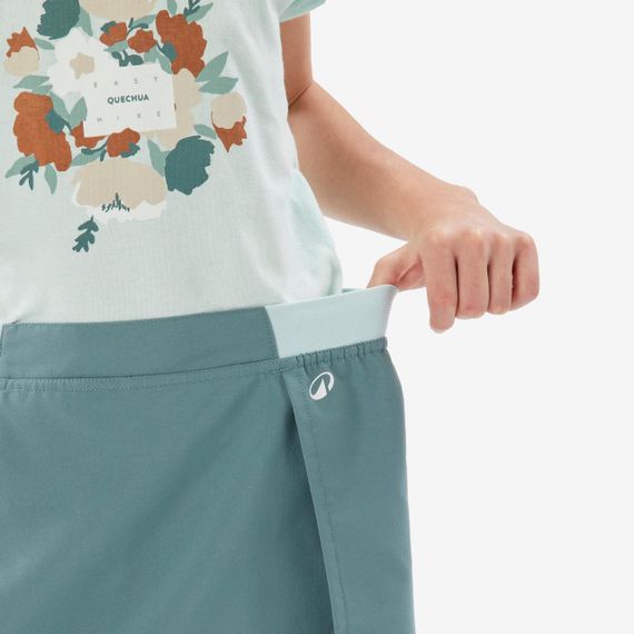 Спідниця-шорти дитяча MH100 для туризму зелена - 14-15 р 160-66 см | Зображення 5