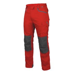 Штани робочі STRETCH X, червоні, розмір 90