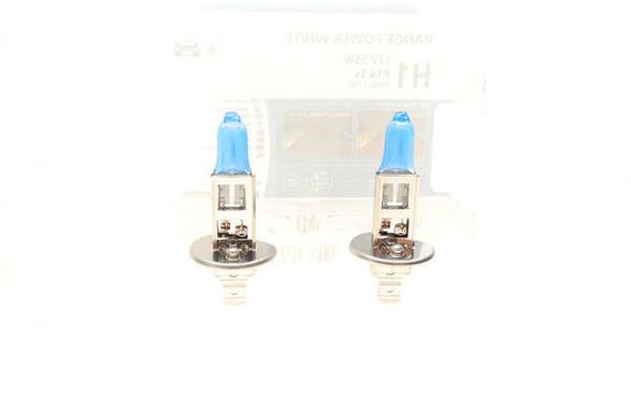 486412100 NARVA Лампа H1 12V 55W P14,5s (2 шт.) RANGE POWER WHITE (4500K)