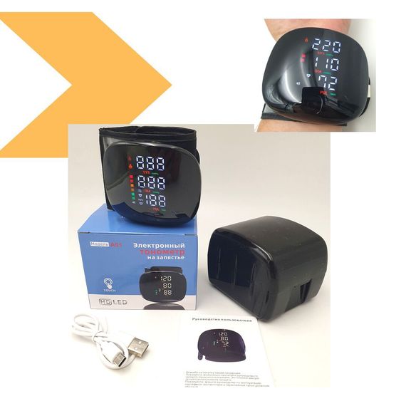 Цифровий тонометр A01 компактний пристрій для вимірювання тиску XPRO (47744-A01_235) | Зображення 1