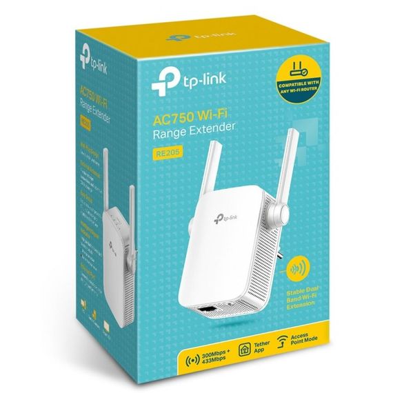 Ретранслятор TP-Link RE205 AC750, 1хFE LAN (RE205) | Зображення 4