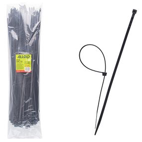 Хомут пластиковий Alloid 7.6 х 500 100 шт./уп. чорний