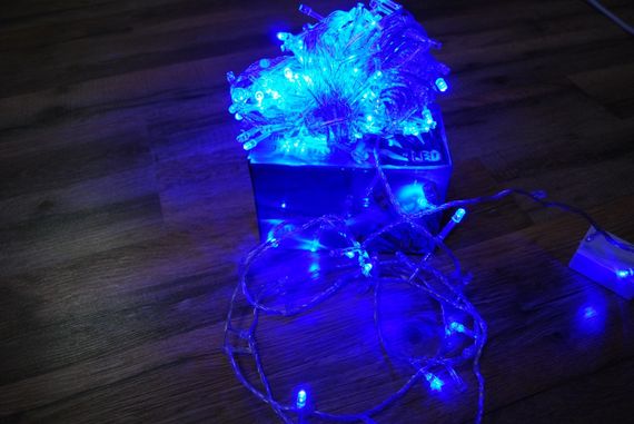 Світлодіодна гірлянда Нитка 30м 500LED, Синє світло / LED гірлянда для дому / Новорічна гірлянда (23457390401_284) | Зображення 3