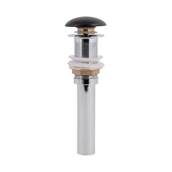 Донний клапан для раковини Qtap PU03 225х70х70 Matt black | Зображення 2
