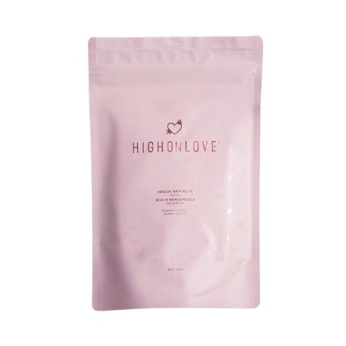 РЕФІЛ Рожева сіль для ванниз олією насіння канабісу Sensual Bath Salt, 500 гHighOnLove (Канада) sexstyle