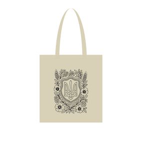 Экосумка для покупок "Герб Украины" Сумка-шоппер 190CCT-1, 38 x 42 см (190г/м2)