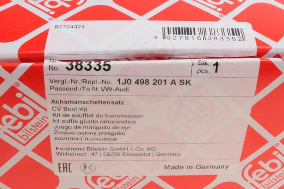 Пильник ШРКШ внутрішній VW Caddy II 1.9TDI 96-03 к-кт  38335 | Зображення 5