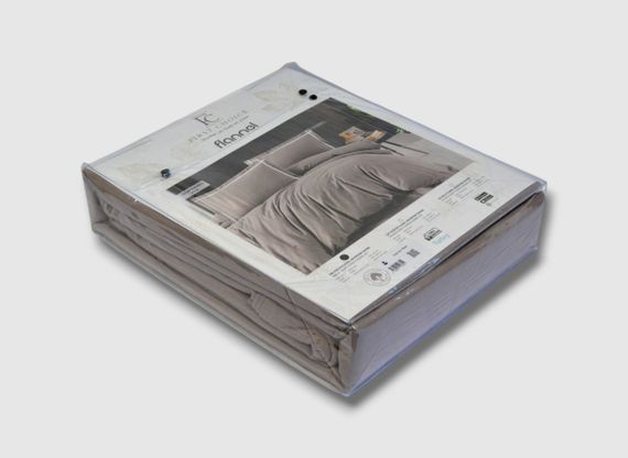 Комплект постільної білизни First Choice Flanel 160×220 см Soprano Mink | Зображення 1