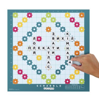 Настільна гра Scrabble Скрабл Оригінал українською (HXW21) | Зображення 5