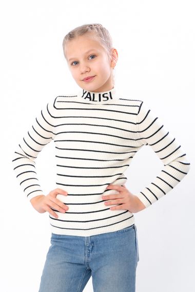 Джемпер для дівчинки Носи своє 146 Молочний (p-16017-184296)