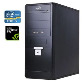 ПК Spire SPD208B Tower / Intel Core i5-2400S (4 ядра по 2.5 - 3.3 GHz) / 8 GB DDR3 / 500 GB HDD / nVidia GeForce GTX 550 Ti, 1 GB GDDR5, 192-bit / 350W / DVD-RW б/в