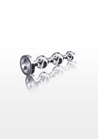Анальна ялинка S. металева з каменем Diamond Star Beads ToyJoy sexstyle