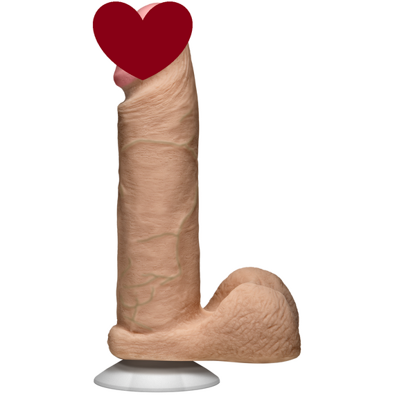 Фалоімітатор Doc Johnson The Realistic Cock 8 inch White - ULTRASKYN, Vack-U-Lock, діаметр 5,1 см sexstyle