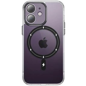Чохол TPU+PC Colorful with MagSafe для Apple iPhone 12 (6.1") TPU+PC, Black
