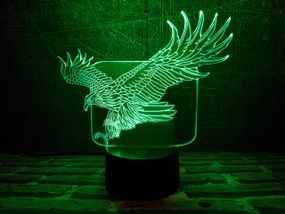 Змінна пластина для 3D ламп "Орел в польоті" 3DTOYSLAMP