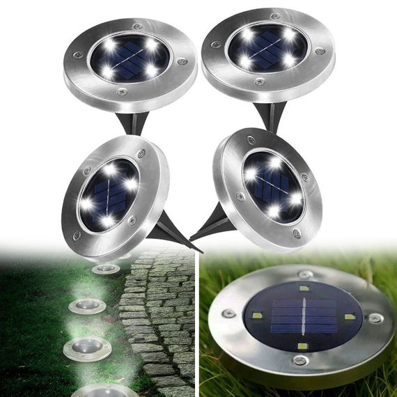 Уличный светильник на солнечной батарее Solar Disk 8led-dm8 – садовый фонарь | Зображення 1
