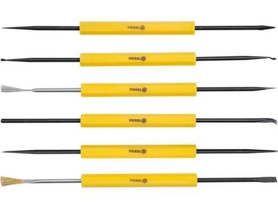 Набір інструменти електронника для паяння пайки 6 штук VOREL-79398