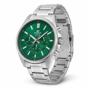 Чоловічий годинник Casio Edifice EFV-650D-3A з хронографом та зеленим циферблатом