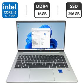 Ультрабук Б-клас HP ProBook 440 G10 / 14" (1920x1080) IPS / Intel Core i5-1335U (10 (12) ядер по 3.4 - 4.6 GHz) / 16 GB DDR4 / 256 GB SSD / Intel Iris Xe Graphics / WebCam б/в