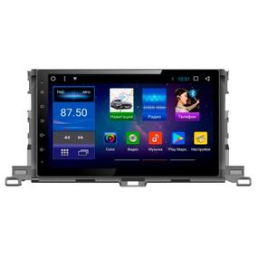 Автомагнітола штатна Toyota Highlander 2015 (10") Android 10.1 (4/32) чорний (Toyota Highlander 2015_9600)
