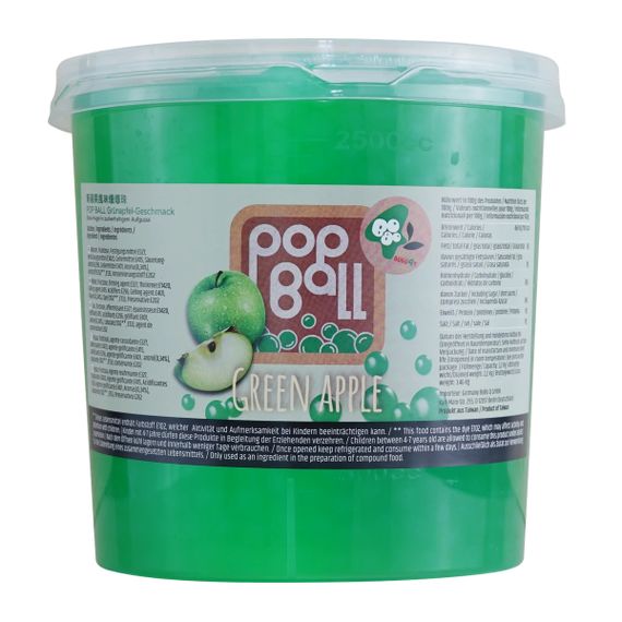 Bubble tea Перлини Зелене Яблуко 3.2 кг TM BoBoQ