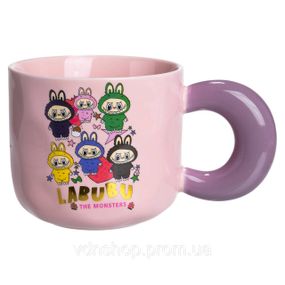 Чашка фарфоровая Labubu Sweet Memories 400 (мл) подарочная кружка прикольная чашка для детей на подарок FM-22A