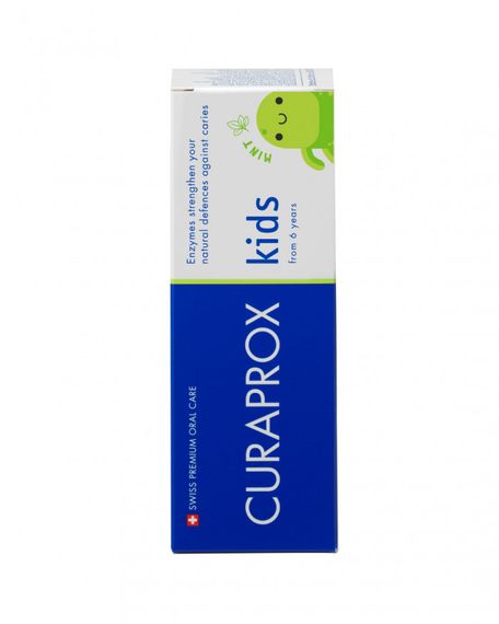 Дитяча зубна паста Curaprox TPkids1450M (60 ml) з ніжним м’ятним смаком. З фтором 1450ppm. Для дітей віком від 6-ти років. | Зображення 1