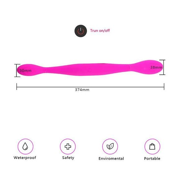 Двусторонний гибкий вибратор Toy Joy Infinity Double Dildo | Зображення 2