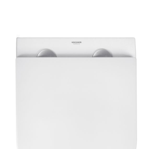 Унітаз підвісний безобідковий Kroner Harz WHI493736 RIMLESS з сидінням Slim Duroplast / Soft-close / Quick rel | Зображення 9