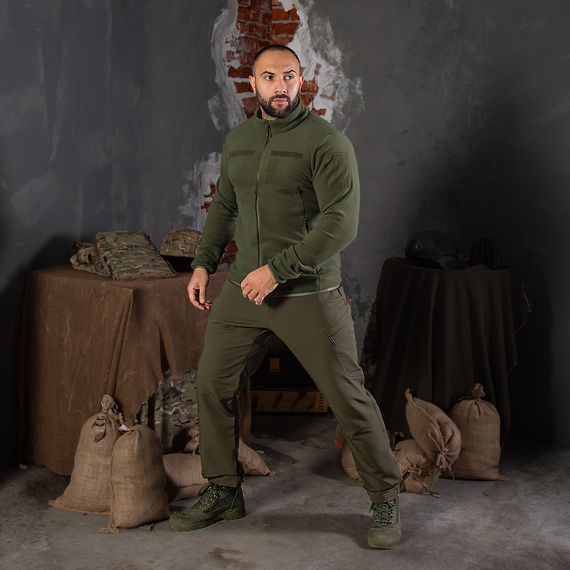 Флісова кофта Army 2.0 НГУ Олива (7408), XS XL | Зображення 1
