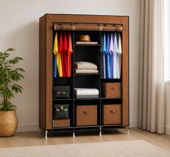Тканевой шкаф HCX Storage Wardrobe 88130 Коричневый