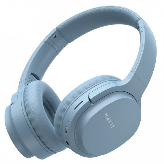 Беспроводные наушники с микрофоном HAVIT HV-I62 Deep Blue складные, до 20 час работы | Зображення 2