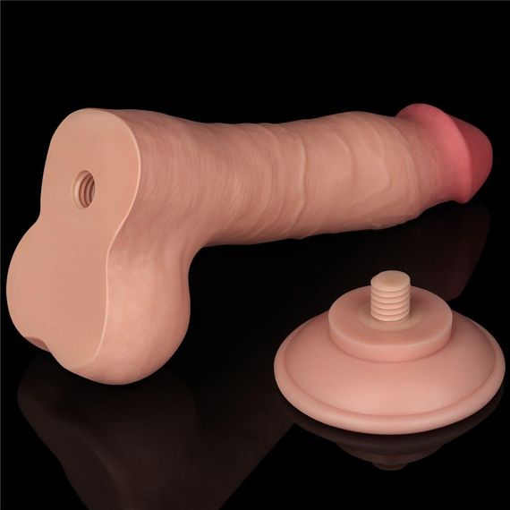 Фаллоимитатор 8' Sliding Skin Dual Layer Dong Flesh Sex Aura | Зображення 1