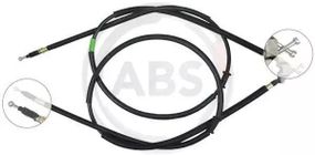 Трос ручного гальма задній Astra H SW 04- (диск) (1735/1550+1760/1580), ABS (K12815)