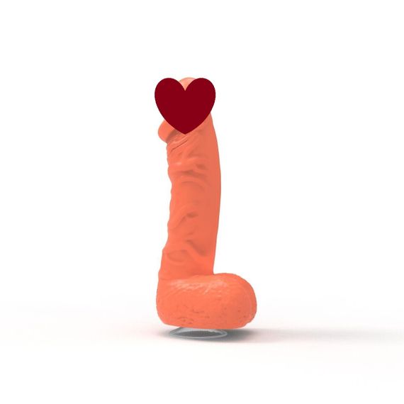 Крафтове мило-член із присоскою Pure Bliss MINI Coral, натуральне Sex Aura