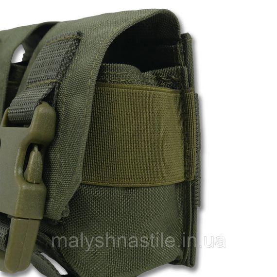 Тактичний підсумок під 2 гранати Kiborg GU Double Mag Pouch Khaki | Зображення 6