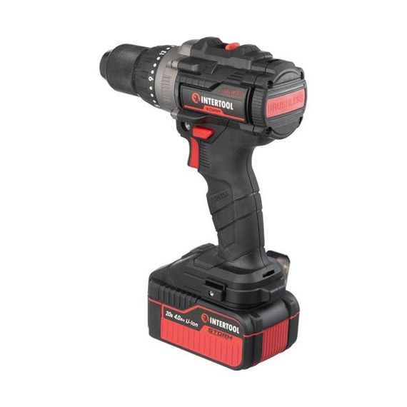 Дриль-шуруповерт акумуляторний ударний з безщітковим двигуном 100 Нм INTERTOOL WT-0361 | Зображення 3