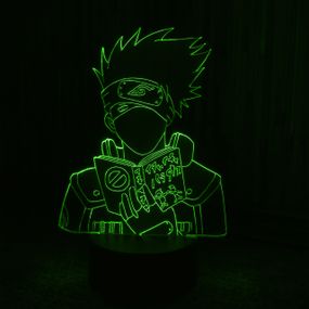 Акриловий світильник-нічник Какаши Хатаке 2 зелений tty-n000451
